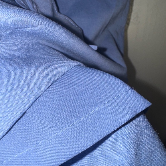 Ann Taylor Blue Pencil Skirt with Tie Front - Picture 4 of 9